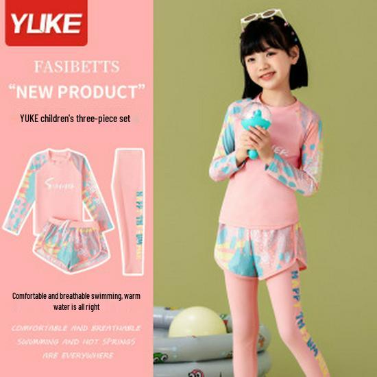 Консервативный купальник с длинным рукавом для девочек, быстросохнущий (Стиль 2025 года)