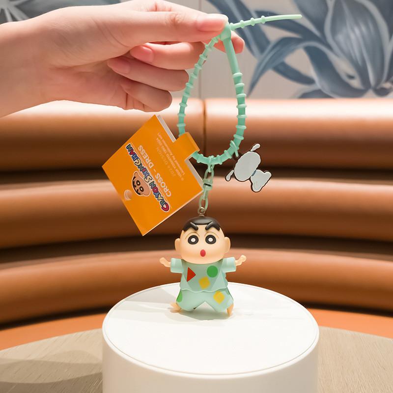 Брелок Crayon Shinchan с трансформирующимися мультяшными фигурками из смолы для автомобилей или сумок