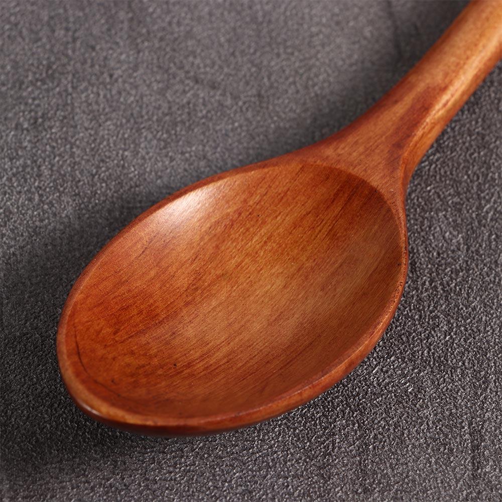 Wooden Mixing Ellipse Flatware Tableware Soup Spoons Cooking Supplies Wooden Spoons Kitchen Utensil