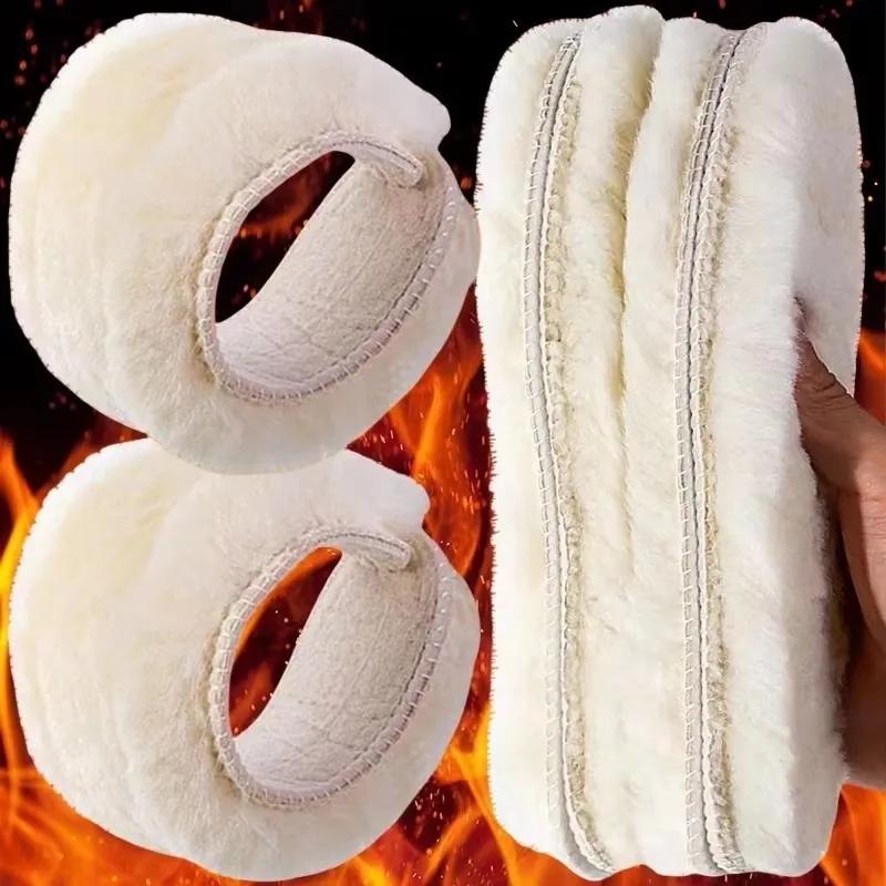 Стельки для обуви мужские зимние для тепла ног утолщенные стельки женские для снежных ботинок обувная стелька