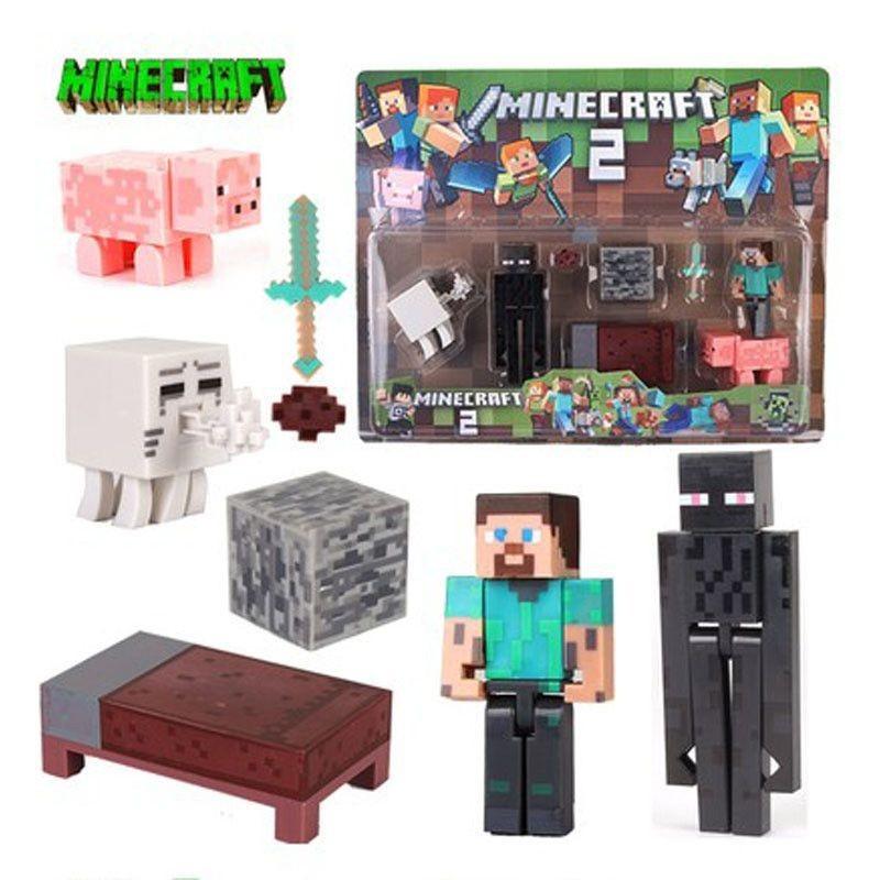 Коллекция фигурок-пазлов Minecraft Высококачественный домашний декор и подарок для геймеров