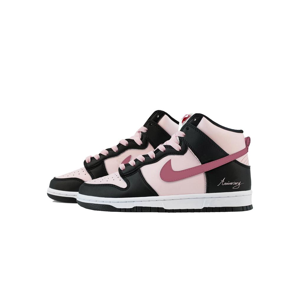 Nike Кроссовки Dunk Цветение вишни Термоамортизация Термоамортизация Высокие кеды для скейтборда Женские Черно-розовые DD1869-103(Команда619-)