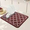 Idish Quritish Matasi Katta Absorbent Drenaj Matasi Oshxona Stoliga Ko'p Funksiyali Qahva Hammom