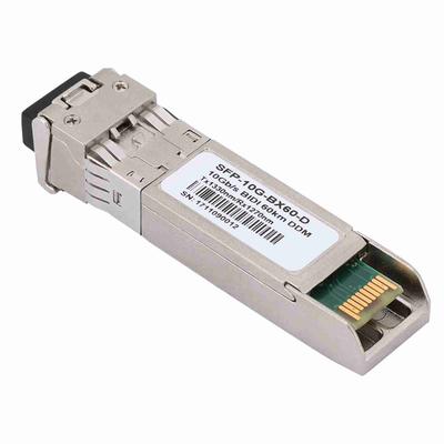 AIQ-YP19011 SFP-10G BX60-D 60КМ 10 Гигабит Одномодовый Двухволоконный Оптический Модуль Трансивера