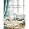 Auratic Celadon Era Gilded 44-Piece Dinnerware Set