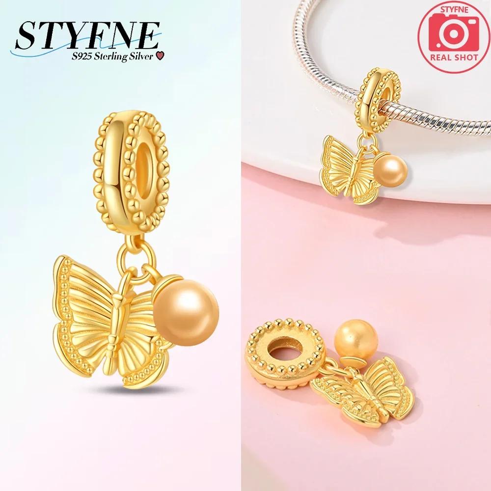 Animal Firefly Green Spring Bird Butterfly Beads Fit Bracelet Charms Copper Original Jewelry Making Women Anniversary Gift