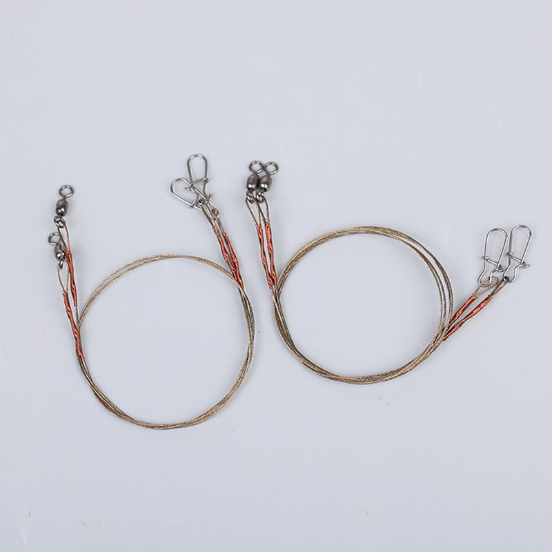 2 шт./компл. стальная проволока титановая проволока анти-клещевая леска со штифтом рыболовная передняя проволока