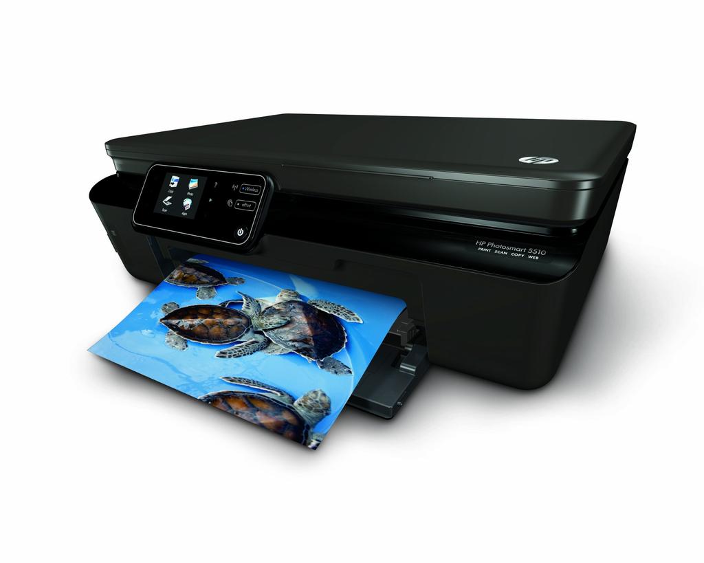 HP Photosmart 5510, совместимый со смартфоном, ePrint, совместимый с беспроводной связью, 4-цветный независимый струйный многофункциональный принтер формата A4 CQ181C#ABJ