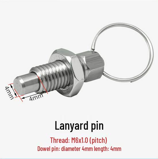 Стопорный штифт с кольцом - Крупная резьба, Нержавеющая/Углеродистая сталь, Оцинкованный, Различные характеристики
