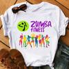 Футболка Zumba Drifit Rainbow Fitness с черным принтом, женские футболки Vogue, свободные хлопковые женские футболки, качество