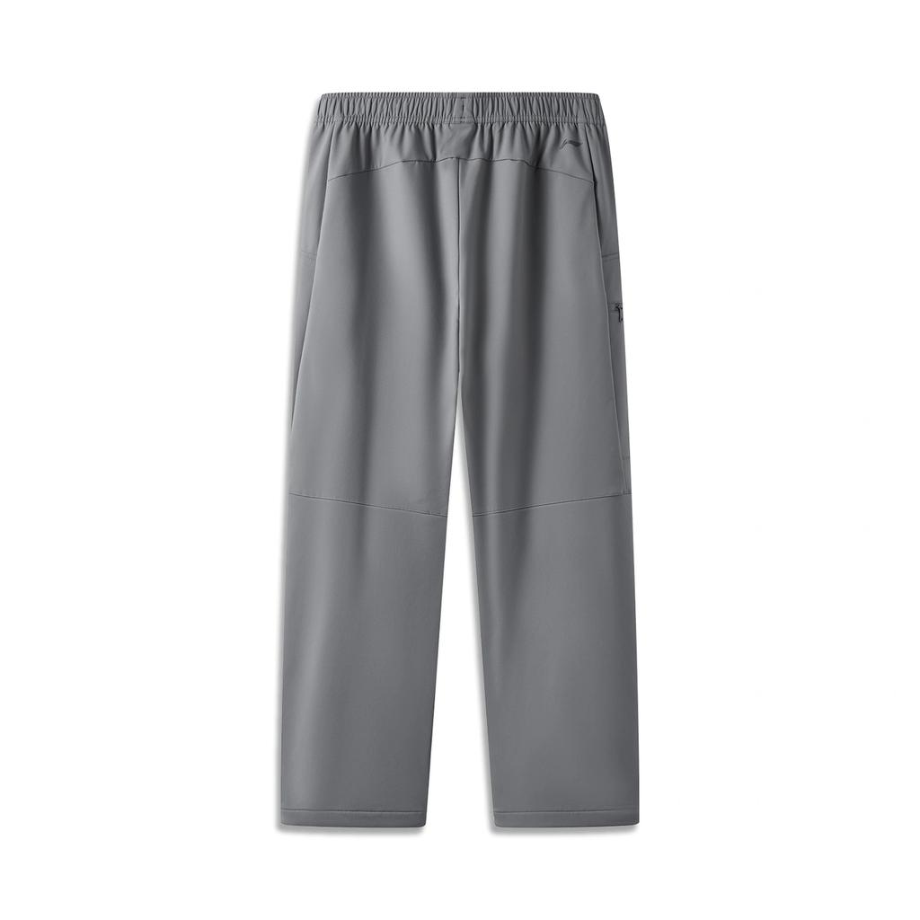 Men's Pants Li-Ning Outdoor Counterflow Softshell Pants Men's Elegant Gray Straight Fit Pants