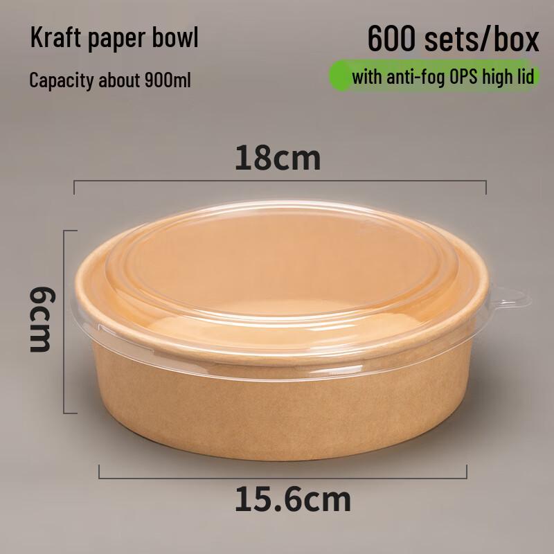 Kraft Paper Disposable Food Container Set