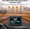 Dual System Auto Hud Up Display Car Projector Alarm OBD2 GPS Slope Tilt Meter Speedometer Windshield Electronic Accessories