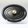 Staub Pico Cocotte Oval Cast Iron Enamel Pot, Black, 23cm, 2.35L, 1102325 (Product Code: 40500-231-0) [Parallel Import]