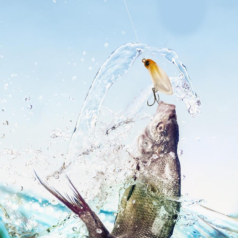 Мушки для нахлыста 5 шт. Реалистичные приманки-рыбки с крючком Карандаш Рыболовные снасти с ящиком для снастей Бесшумный плавающий воблер для окуня