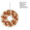 Fabric Pumpkin Wreath Fall Thanksgiving Home Decor with Colorful Mini Gourds Seasonal Front Door Hanging Wreath for Autumn Harvest Festival