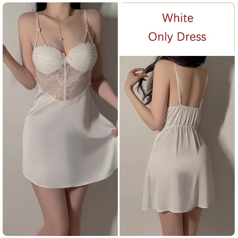 Удобная пижама женская сексуальная кружевная ночная рубашка с подкладкой для груди женская новая ночная рубашка на подтяжках халат домашний комплект