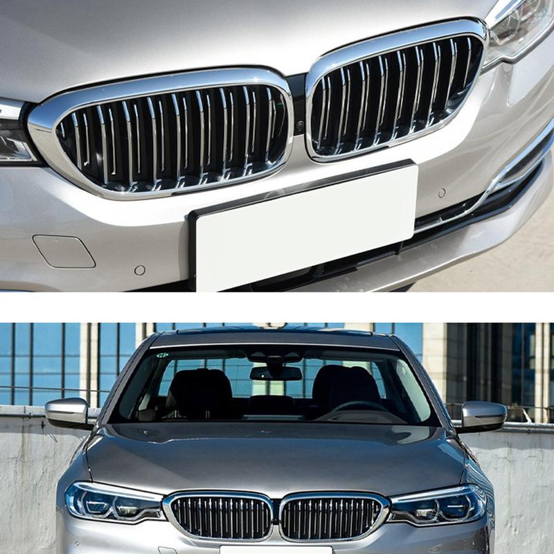 Chrome Car Front Kidney Grille Grill Bumper Hood Racing Grills Left/Right For BMW 5 Series G30 530i 540i 2017 2018