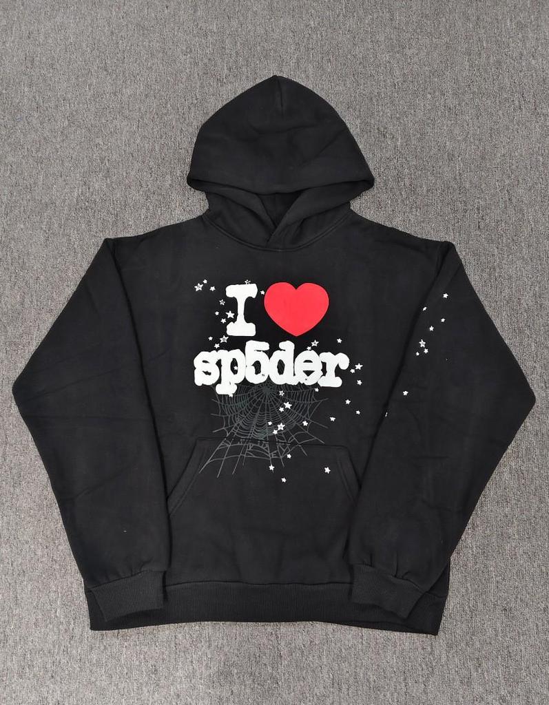 Мужская толстовка с принтом «Паутина» - Модная, свободного кроя, с плюшевой подкладкой