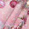 GAEChristmas Зимний Снеговик Розовый Шар Занавеска для Душа Снежинка Сосна Ветка Ванная Комната Занавеска для Праздничных Украшений Водопро