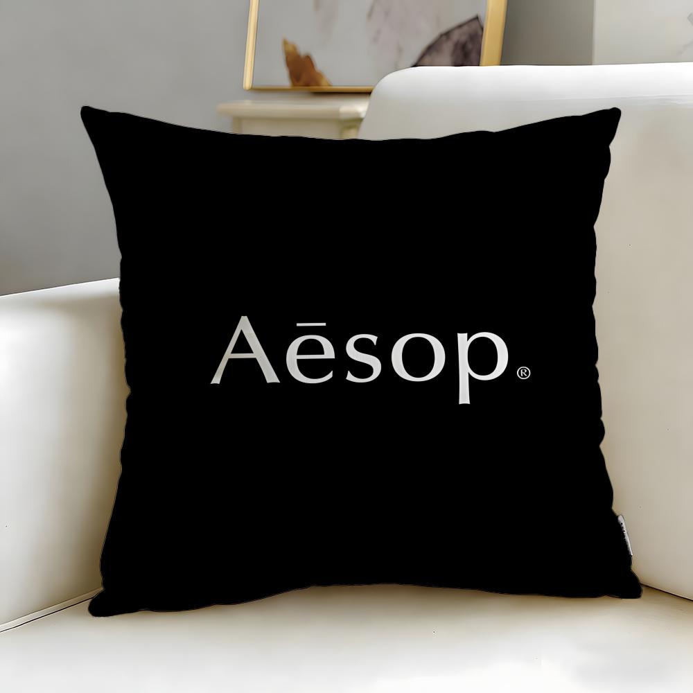 classic skincare brand Aesop Cushion Cover Soft & Easy-Wash Pillow Case – Versatile for Couch, Bed, Travel and Office