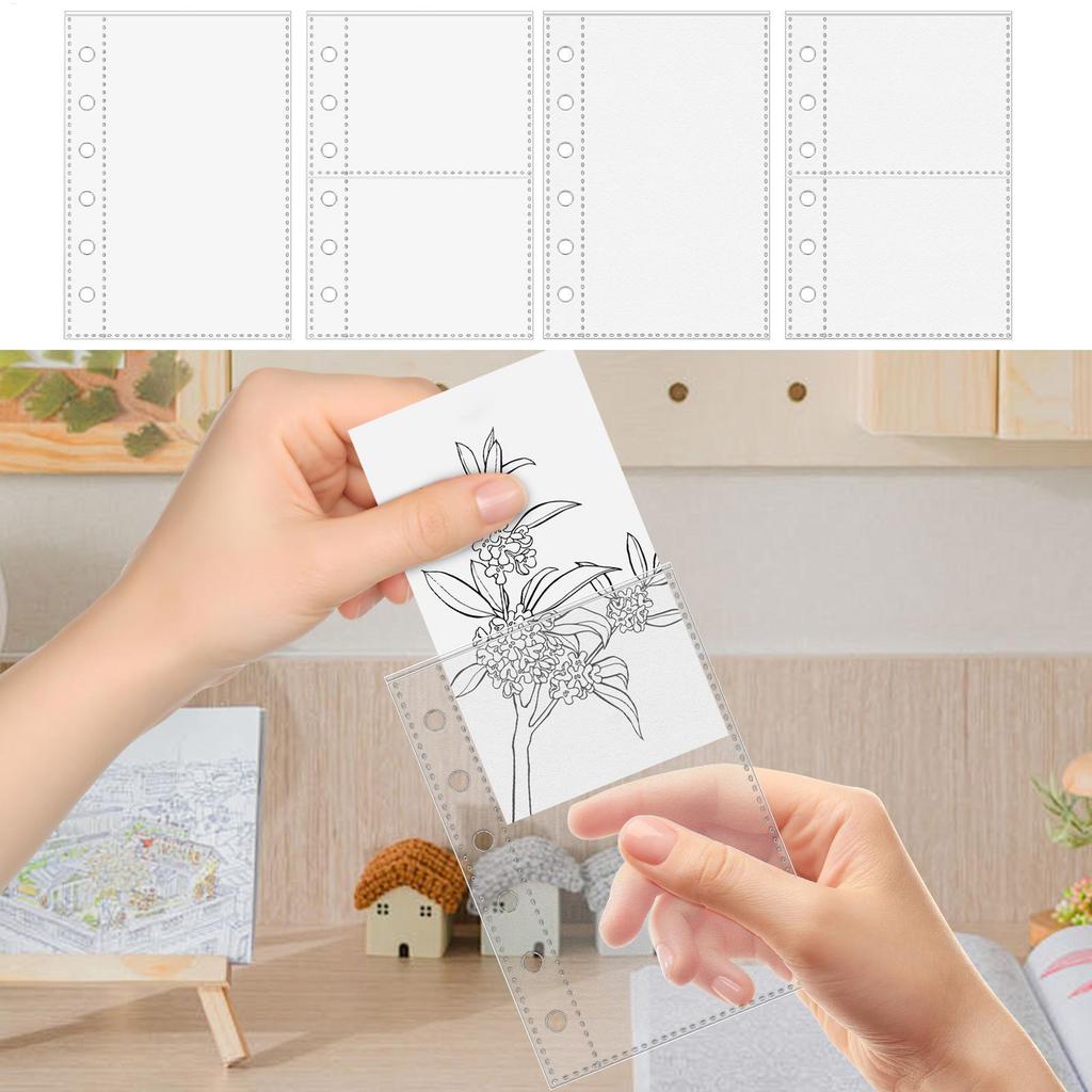 A7 Clear Sticker Photo Storage Album Sheet Protectors Book Organizer Folder for Office Administrative Staff Project Managers