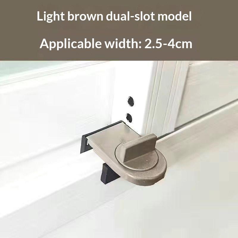 Seamless Installation No-Drill Sliding Door Lock for Window Safety and Security