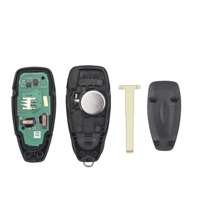 KEYYOU Для Ford Focus C-Max Mondeo Kuga Fiesta B-Max KR55WK48801 434/433МГц С чипом 4D83 Автомобильный ключ Пульт дистанционного управления Ключ 3 кнопки