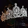 Luxurious Diamond Encrusted Crystal Crown Grand Retro Hair Accessory Princess Wedding Dress Wedding Crown Super Ethereal