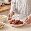 Clear PE Container Lids Disposable Food Storage Covers, Elastic Edge Stretchable Wraps, Kitchen Saver Transparent Plastic Covers for Fruits Vegetables