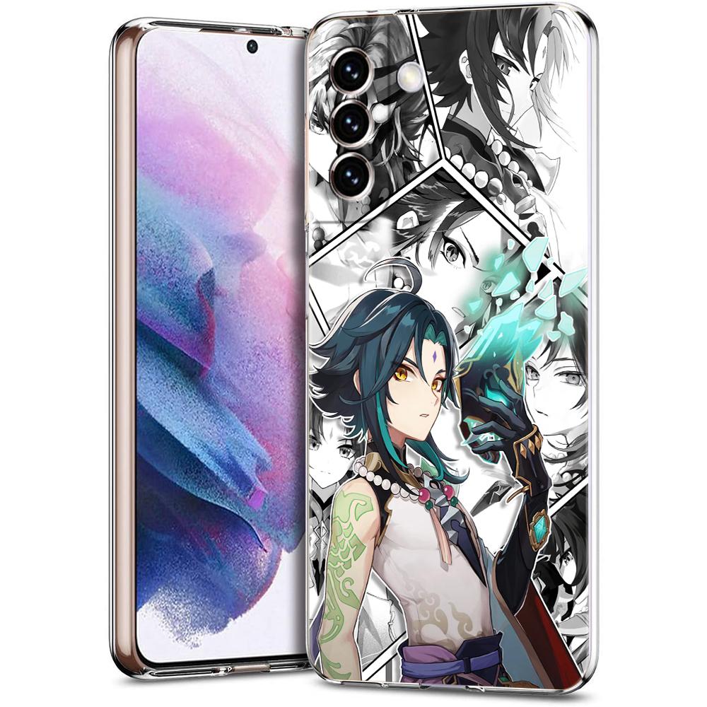 Чехол для телефона Genshin Impact для Samsung Galaxy S24 Plus S23 S22 S21 S20 FE Ultra 5G S10 S10E S9, мягкий прозрачный силиконовый чехол