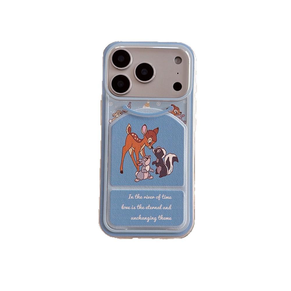 Чехол-книжка Bambi с подставкой, поликарбонатный, противоударный, для iPhone 14/13/15/16/17 PRO MAX