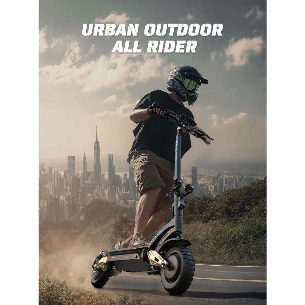 2025 Склад ЕС OOTD S30 Двухмоторная Подвеска Быстрое Складывание Складной Электрический Самокат Электрический Скейтборд