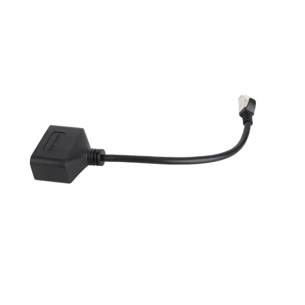 RJ45 Ethernet Adapter Cable Extension 1 to 2 Port Excellent Connection Transmission Splitter Adapter for Home Office