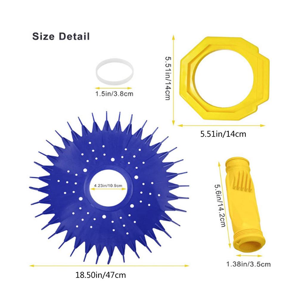 Pool Cleaner Replacement W70329 Pool Cleaner Finned Seal W69698 Pool Cleaner Diaphragm W70327 Foot Pad for Zodiac G3 G4