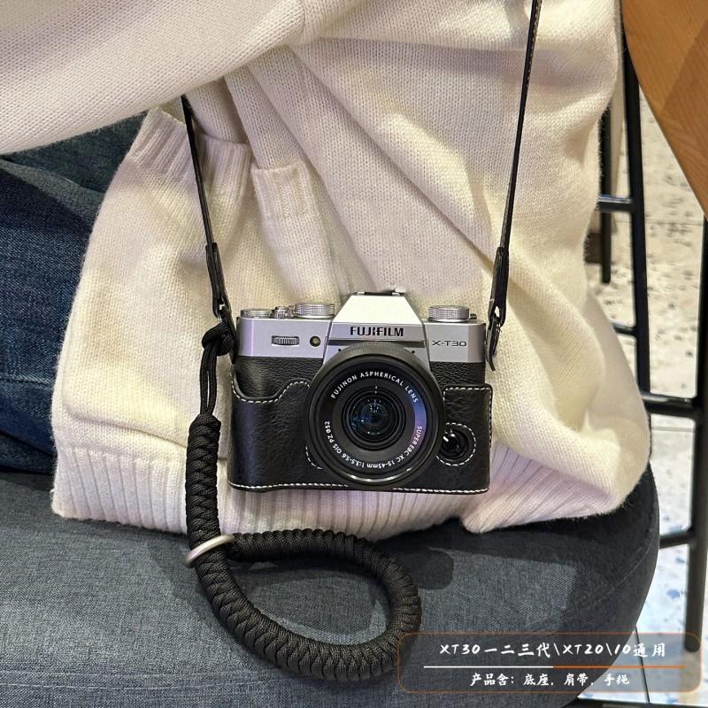PU Camera Shoulder Bag Fujifilm X-T30 III XS20 X-T50 X-T5 X100VI With Adjustable Padded Strap Cartoon Design