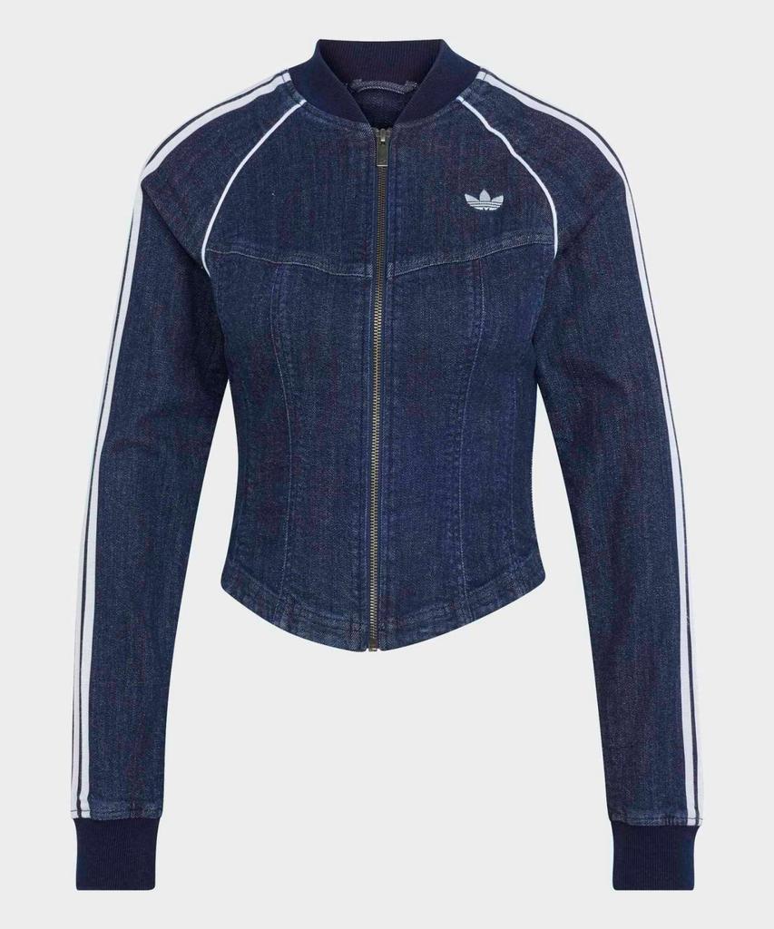 adidas Джинсовый корсетный спортивный топ Superstar - Индиго Деним / Le8299
