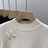 Women Half Turtleneck Plus Velvet Thicken Sweaters Winter Casual Fleece Lined Soft Pullover Warm Long Sleeve Knitted Tops