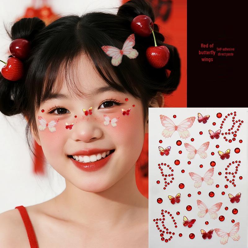 Shan Gen Crystal Diamond Eye Makeup Stickers с самоклеящимися стразами