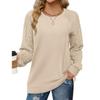 Women's Autumn/Winter Casual Crew Neck Stranded Knit Top