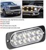 6/12LED Strobe Warning Light Cheap Strobe Grille Flashing Lightbar Truck Car Beacon Lamp Amber Traffic Light 12V 24V Car Lights