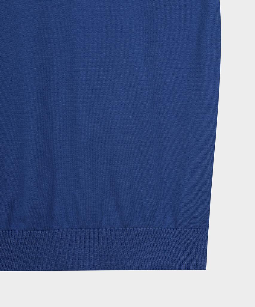 BROOKS BROTHERS Cotton Crew Neck Short Sleeve Sweater (Blue) (Bbwrmb201Amfm)