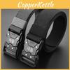 Fashionable Alloy Buckle Men Nylon Woven Waist Belt For Students And Casual Wear
