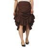 Pirate Skirt Women Renaissance Gothic Medieval Costume Drawstring High Low Skirt Victorian Steampunk Ruffles Irregular Skirts