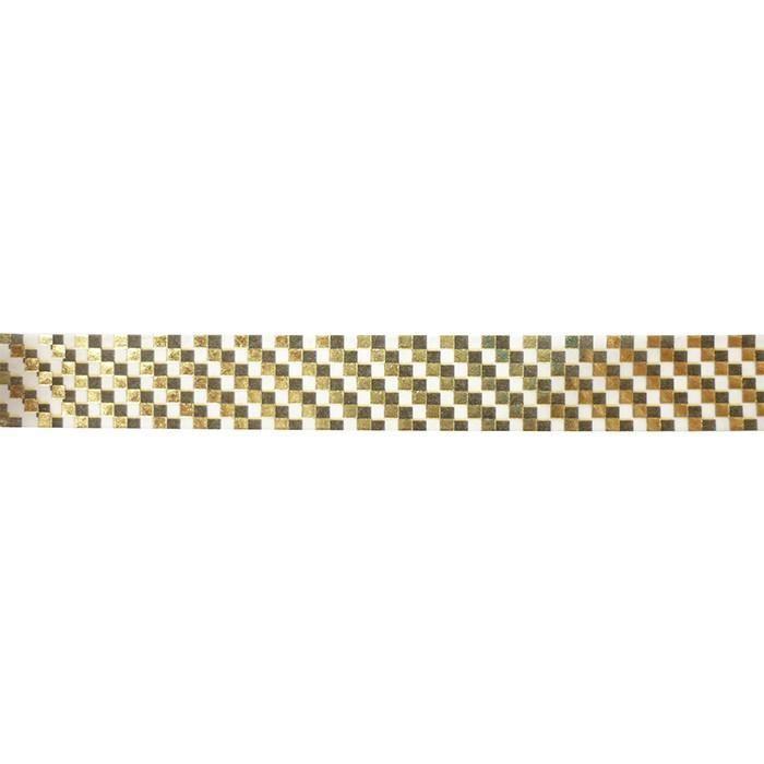 Masking Tape 1,5 cm x 10 m - Damier - doré