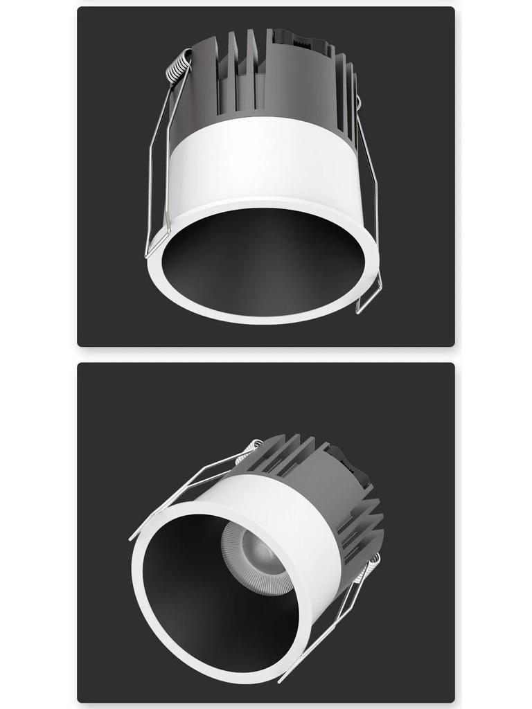 Anti-Glare Recessed LED Downlight: Spotlight & Wall Washer for Living Room Ceilings
