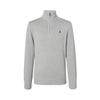 Polo SS23 Логотип Принт Высокий Воротник Половина Молнии Трикотажный Мужской свитер Серый 710859939-001