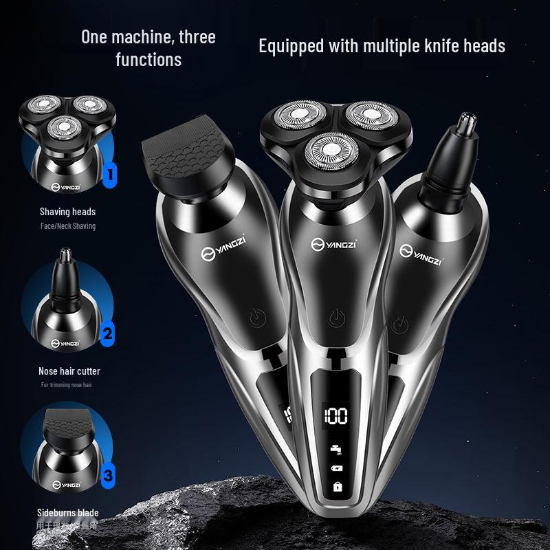 Мини-электробритва Yangzi для мужчин - Маленький триммер для бороды, Суперчистое стальное лезвие.
