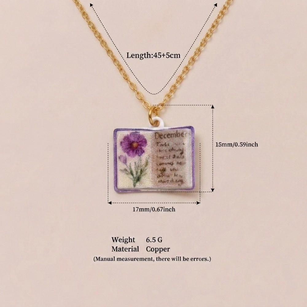 Медный birthday necklace Дизайн месяца Ощущение дизайна Новая книга Подвеска-ожерелье для женщин