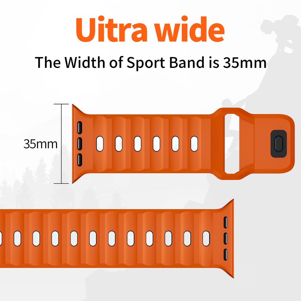 Браслет для смарт-часов Ultra 2 49 мм 10 46 мм 9 8 7 45 мм силиконовый спортивный мягкий ремешок браслет аксессуары для часов серии SE 6 5 4 3 2 1 44 мм 42 мм